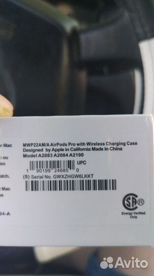 Airpods pro with wireless charging case