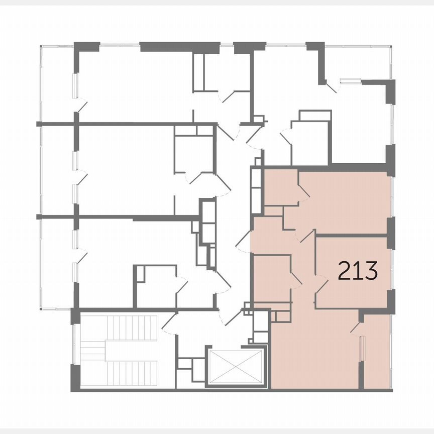 2-к. квартира, 56,3 м², 6/10 эт.