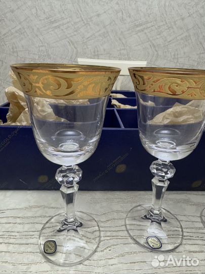 Хрустальные фужеры Bohemia Crystal