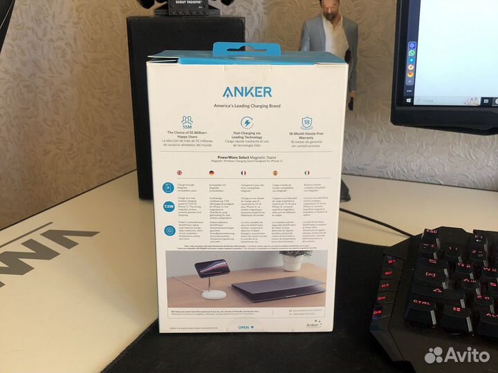 Беспроводная зарядная станция anker PowerWave