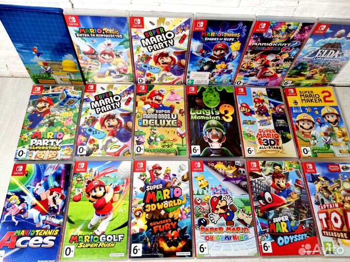 Игры для nintendo switch Mario и другие более 200