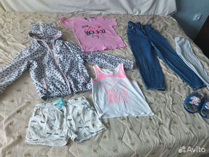 Вещи на девочку рост 140 пакетом