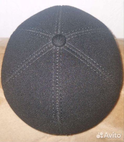 Мужская кожаная кепка,ог57,в идеале