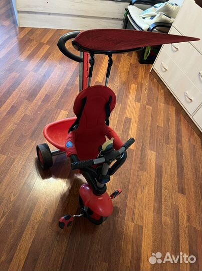 Трехколесный детский велосипед с ручкой бу