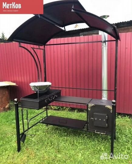 Кованые мангалы с крышей