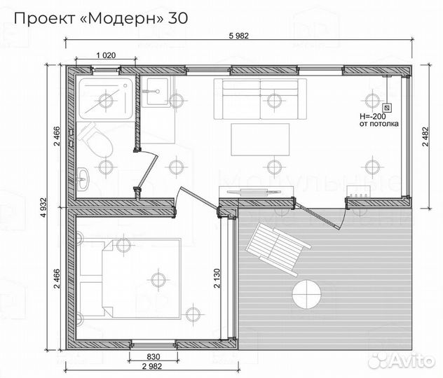 Дом «модерн» 30