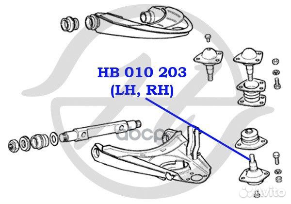 Опора шаровая (2101-07 - универс.) HB010203 Hanse