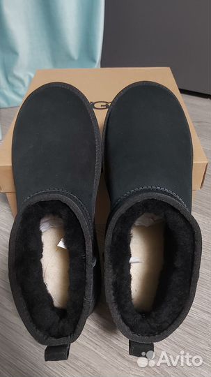 Угги мужские UGG Classic Ultra Mini Black 43р 28см