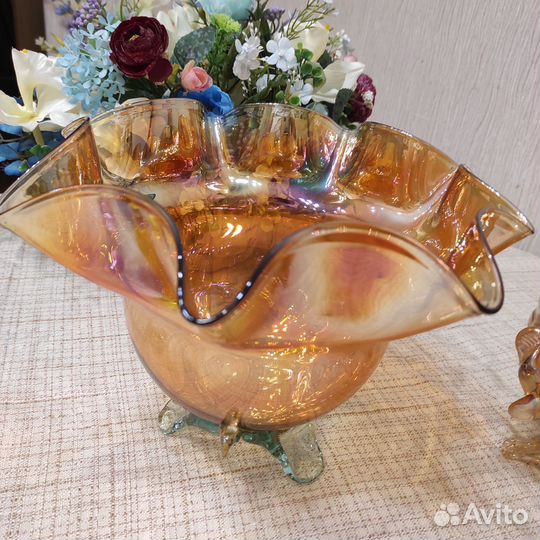 Посуда СССР цветное стекло