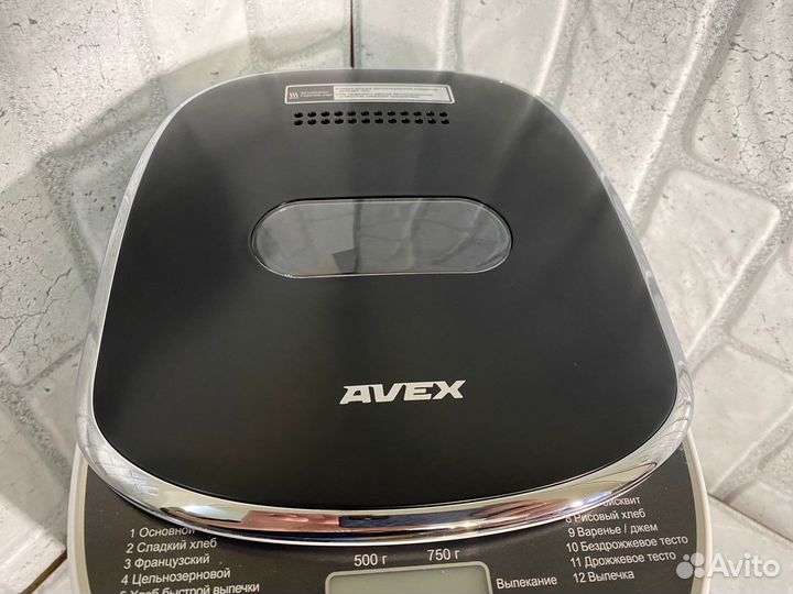 Новая хлебопечь avex BM 500 B черная