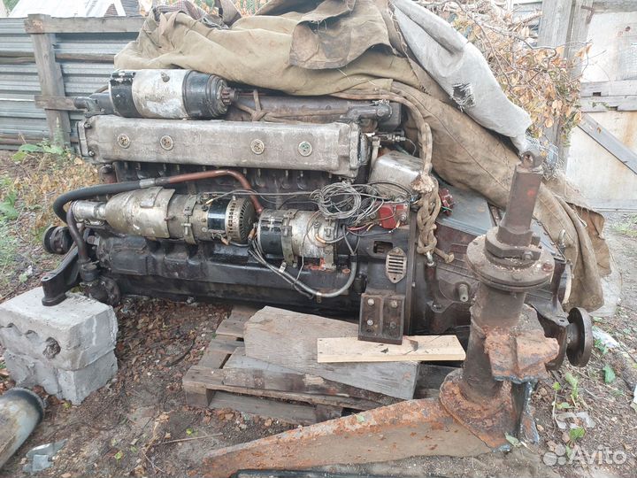 Продам двигатель 3д6 для катера костромич