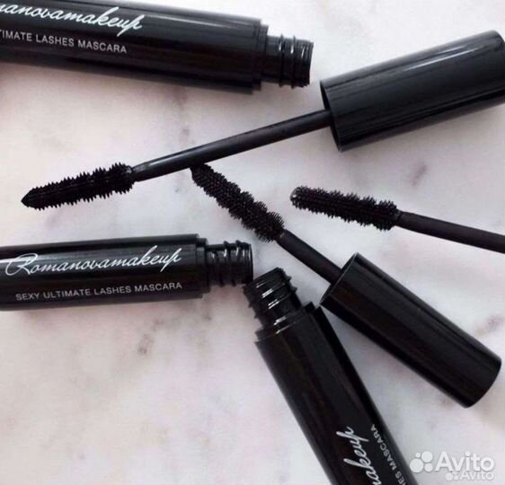 Romanovamakeup тушь для ресниц чёрная новая