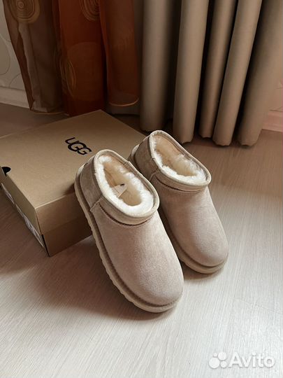 Ультракороткие Угги Ugg Tasman Sand бежевые