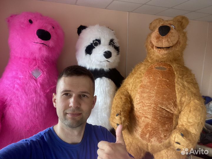 Надувной костюм медведя и пнады