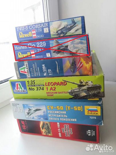 Сборные модели Academy, Italeri, Звезда, Revell