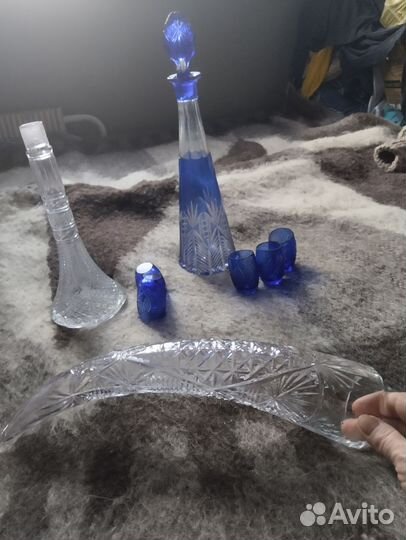 Штофы и графины СССР хрусталь