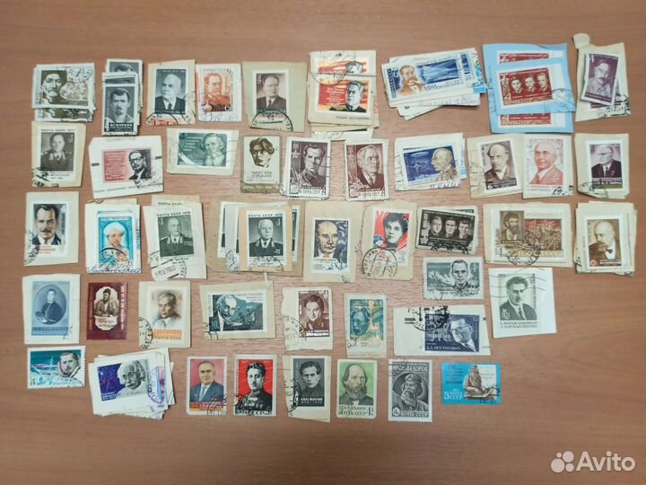 Почтовые марки 1967-1977 знаменитые личности