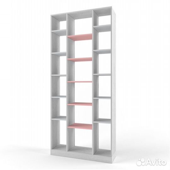 Стеллаж - перегородка розовая «Нью тон»