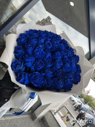 Розы / синие розы/ букет/ цветы/ гипсофила