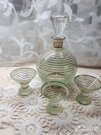 Графин СССР в наборе с 3шт стопки