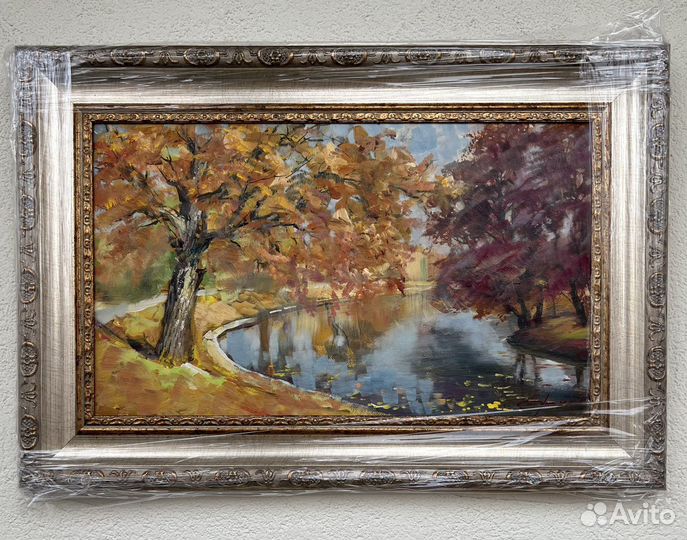 Картина пейзаж Зима, Осень, Лес