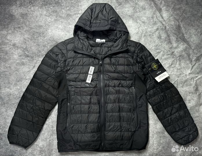 Пуховик Stone Island garment yarn down jacket