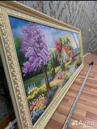 Картина из круглых алмазов