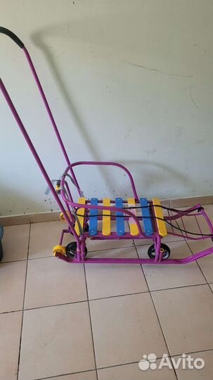 Детские санки Ника с колесами