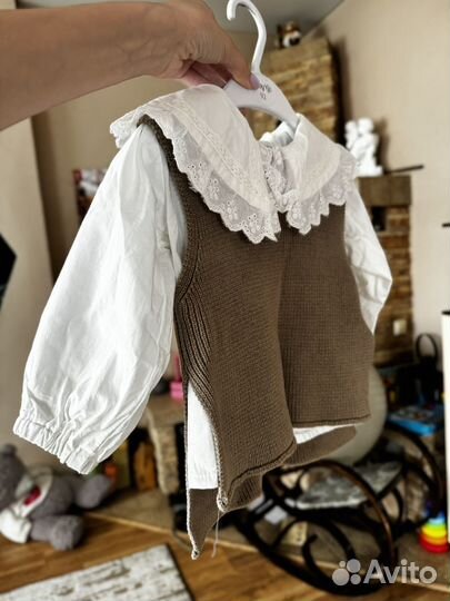 Рубашка для девочки новая 86