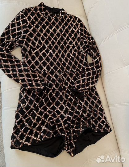 Комбинезон на выпускной в пайетках y2k 2000e