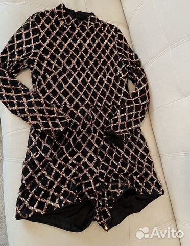 Комбинезон на выпускной в пайетках y2k 2000e