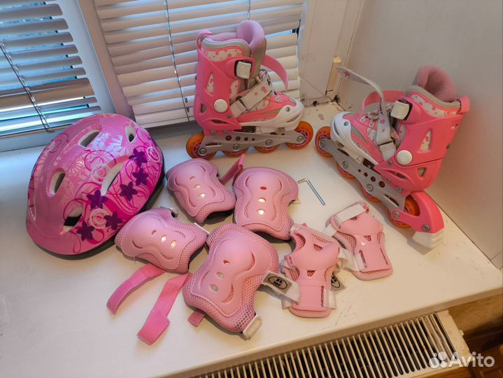 Роликовые коньки детские раздвижные