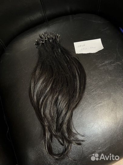 Волосы для наращивания б/у, 39 см-119 капсул