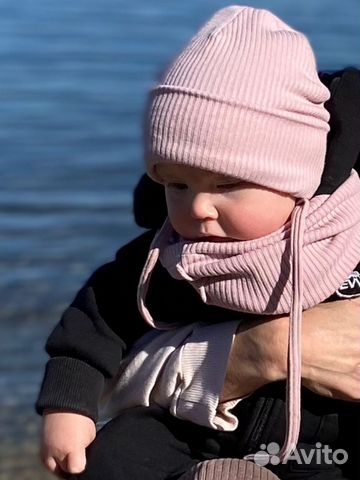 Шапка и снуд для девочки демисезон