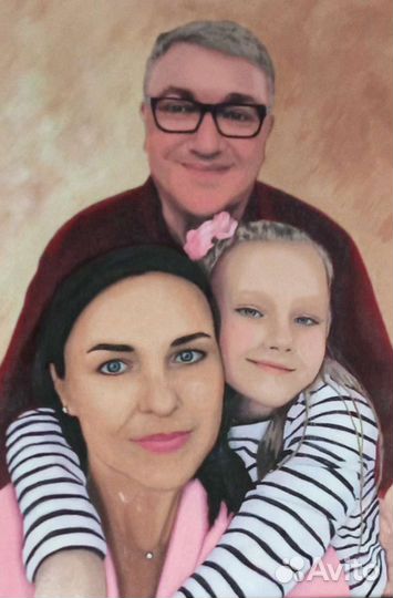 Портрет по фото на заказ маслом