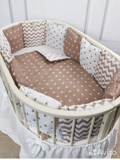 Комплект бортиков с одеялом в детскую кроватку