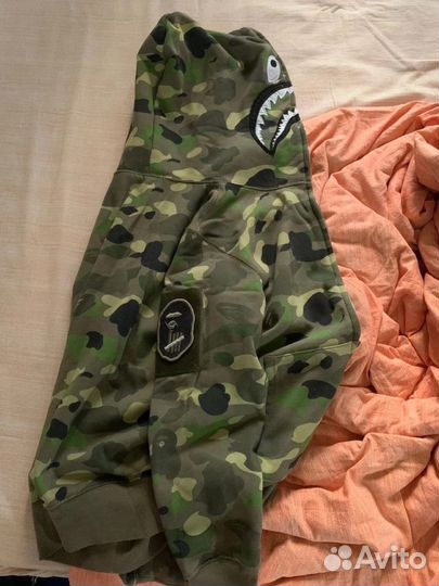 Зип худи bape shark