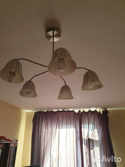 Люстра потолочная бу