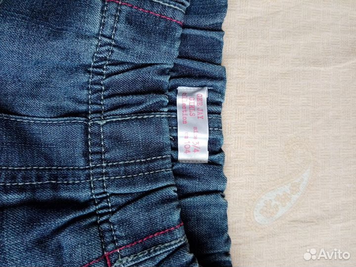 Джинсы утепленные на девочку