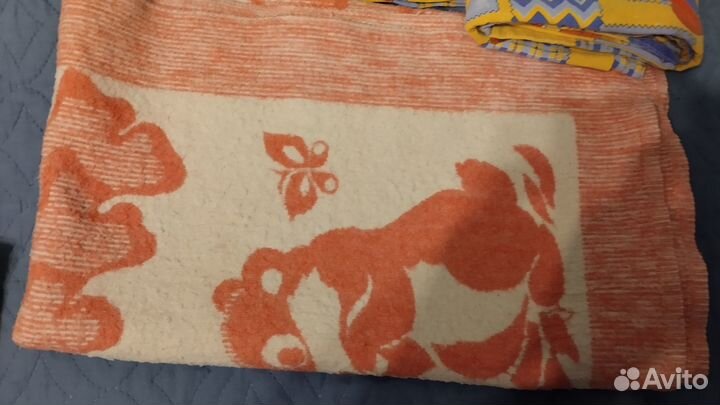 Одеяло байковое и деское постельное белье