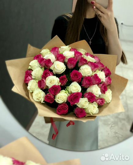 Букеты из 21, 31, 51, 101 розы