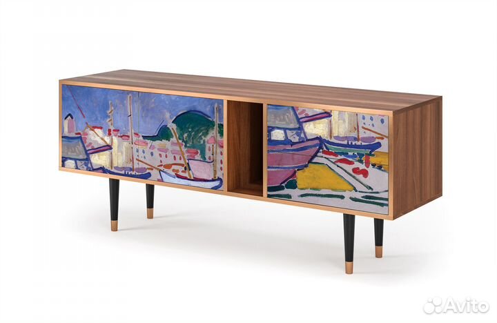 Тв-тумба T1 - Орех - The Port of Collioure