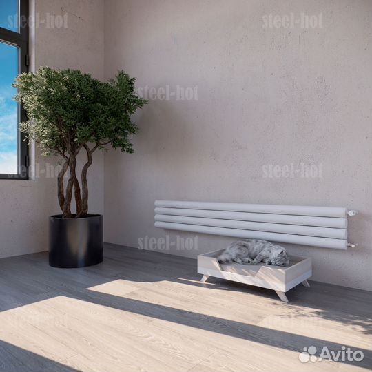 Горизонтальный радиатор Steel-Hot от производителя