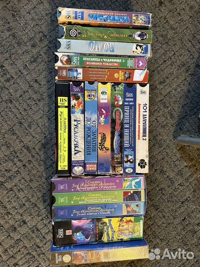 Видеокассеты vhs мультфильмы