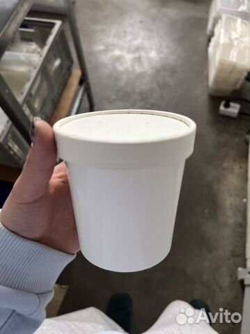 Контейнер суповой бумажный 340 мл с крышкой купить в Москве | Товары ...