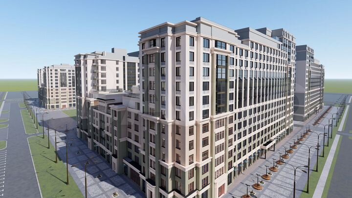 2-к. квартира, 79,9 м², 4/15 эт.