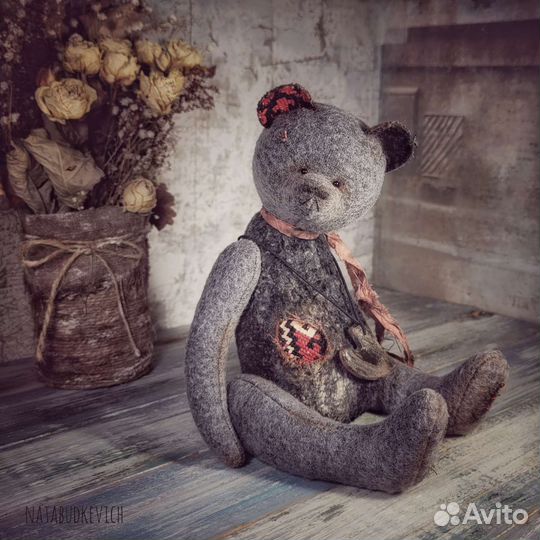 Мишка тедди авторская ручная работа 24 см