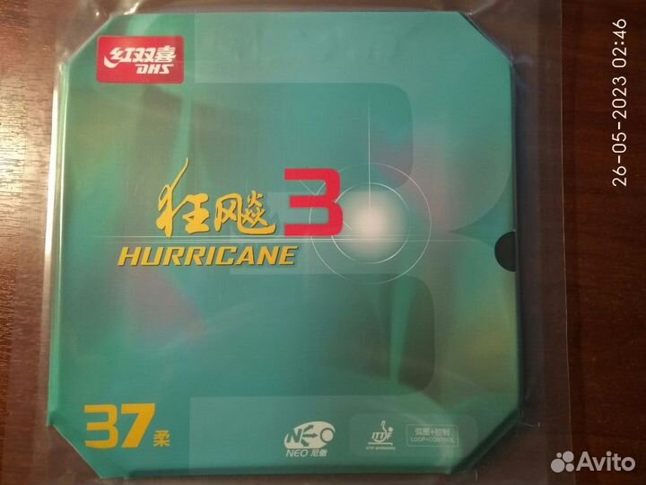 Накладки Hurricane для ракеток. Наст.теннис. Новые