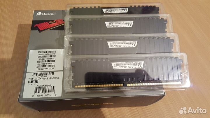 Corsair Vengeance LPX 64GB DDR4 3200MHz Новая