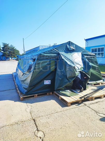 Палатка армейская каркасная от 10 до 70 Человек